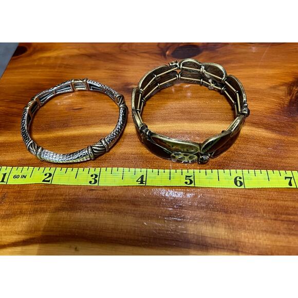 Lia Sophia Wild Thing Retired Easy On Stretch Bracelet Accent Jewelry 2 Piece - Picture 8 of 8